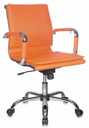 Кресло руководителя Бюрократ CH-993-LOW/ORANGE оранжевый в Губахе - gubaha.ok-mebel.com | фото 1