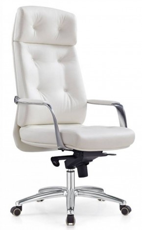 Кресло руководителя Бюрократ _DAO/WHITE белый в Губахе - gubaha.ok-mebel.com | фото