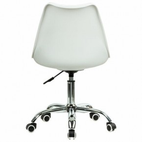 Кресло стул BRABIX "Eames MG-310 CH", хром, пластик белый, ткань серая, 532924 в Губахе - gubaha.ok-mebel.com | фото 4