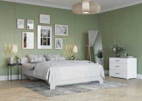 Кровать 1,6 VICTOR + основание (Белый) в Губахе - gubaha.ok-mebel.com | фото 4