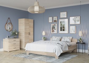 Кровать 1,6 VICTOR + основание (Сонома) в Губахе - gubaha.ok-mebel.com | фото 4