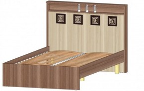 КОСТА-РИКА Кровать 1200 с основанием (шимо темный/шимо светлый) в Губахе - gubaha.ok-mebel.com | фото