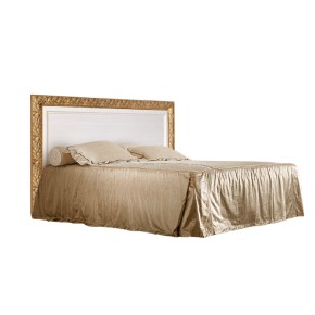 Кровать 2-х спальная (1,4 м) Тиффани штрих-лак/золото с подъемным механизмом (ТФКР140-2[7]) в Губахе - gubaha.ok-mebel.com | фото 1