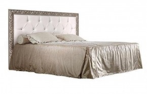 Кровать 2-х спальная(1,6 м)Тиффани Premium черная/серебро с мягким элементом со стразами с подъемным механизмом (ТФКР-2[3][7](П) в Губахе - gubaha.ok-mebel.com | фото 1