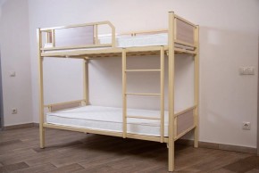 Кровать 2-х ярусная "Лео" (900*1900) *без вставок ЛДСП в Губахе - gubaha.ok-mebel.com | фото 3