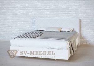 Кровать 1400 двойная №1 изголовье Ромб в Губахе - gubaha.ok-mebel.com | фото 1