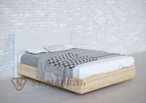 Кровать 1400 двойная №1 изголовье Ромб в Губахе - gubaha.ok-mebel.com | фото 6