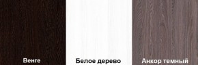 Кровать-чердак Пионер 1 (800*1900) Белое дерево, Анкор темный, Венге в Губахе - gubaha.ok-mebel.com | фото 3