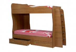 Кровать детская 2-х ярусная Юниор-1 (800*2000) ЛДСП в Губахе - gubaha.ok-mebel.com | фото 1
