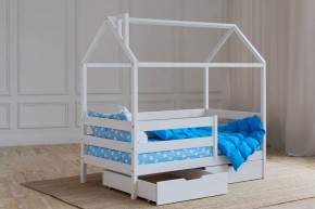 Кровать-домик 80*160 Белый в Губахе - gubaha.ok-mebel.com | фото 3