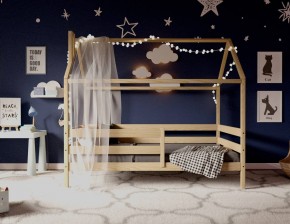 Кровать-домик 80*160 без покраски в Губахе - gubaha.ok-mebel.com | фото 3