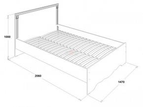 Кровать двойная Ольга 1Н + 2-а ящика (1400*2000) в Губахе - gubaha.ok-mebel.com | фото 3