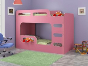 Кровать двухъярусная Дельта-Макс-20.03 Розовый в Губахе - gubaha.ok-mebel.com | фото 1