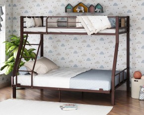 Кровать двухъярусная "Гранада-1 140" Коричневый в Губахе - gubaha.ok-mebel.com | фото