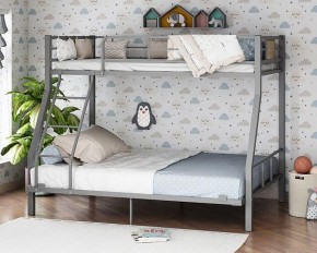 Кровать двухъярусная "Гранада-1 140" Серый в Губахе - gubaha.ok-mebel.com | фото
