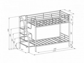 Кровать двухъярусная "Толедо" Коричневый/Венге в Губахе - gubaha.ok-mebel.com | фото 2