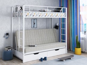 Кровать двухъярусная с диваном "Мадлен-ЯЯ" с ящиками в Губахе - gubaha.ok-mebel.com | фото 1