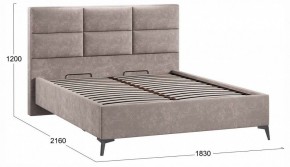 Кровать двуспальная Делана с ПМ Тип 1 в Губахе - gubaha.ok-mebel.com | фото 3