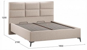 Кровать двуспальная Делана с ПМ Тип 1 в Губахе - gubaha.ok-mebel.com | фото 3