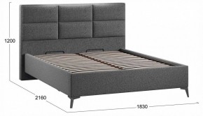 Кровать двуспальная Делана с ПМ Тип 1 в Губахе - gubaha.ok-mebel.com | фото 3