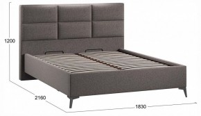 Кровать двуспальная Делана с ПМ Тип 1 в Губахе - gubaha.ok-mebel.com | фото 4