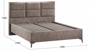 Кровать двуспальная Делана с ПМ Тип 1 в Губахе - gubaha.ok-mebel.com | фото 4