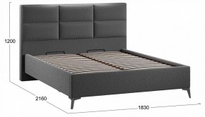 Кровать двуспальная Делана с ПМ Тип 1 в Губахе - gubaha.ok-mebel.com | фото 4