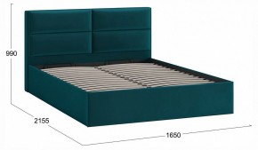 Кровать двуспальная Глосс с ПМ Тип 1 в Губахе - gubaha.ok-mebel.com | фото 4