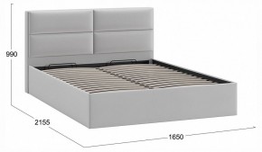 Кровать двуспальная Глосс с ПМ Тип 1 в Губахе - gubaha.ok-mebel.com | фото 4
