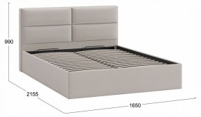 Кровать двуспальная Глосс с ПМ Тип 1 в Губахе - gubaha.ok-mebel.com | фото 4