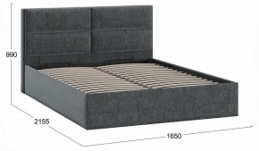 Кровать двуспальная Глосс с ПМ Тип 1 в Губахе - gubaha.ok-mebel.com | фото 4