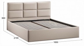 Кровать двуспальная Стелла с ПМ Тип 1 в Губахе - gubaha.ok-mebel.com | фото 3