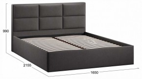 Кровать двуспальная Стелла с ПМ Тип 1 в Губахе - gubaha.ok-mebel.com | фото 4