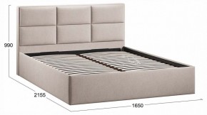 Кровать двуспальная Стелла с ПМ Тип 1 в Губахе - gubaha.ok-mebel.com | фото 4