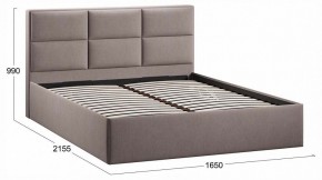 Кровать двуспальная Стелла с ПМ Тип 1 в Губахе - gubaha.ok-mebel.com | фото 4