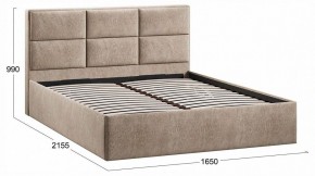 Кровать двуспальная Стелла с ПМ Тип 1 в Губахе - gubaha.ok-mebel.com | фото 4