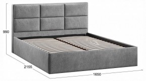 Кровать двуспальная Стелла с ПМ Тип 1 в Губахе - gubaha.ok-mebel.com | фото 4