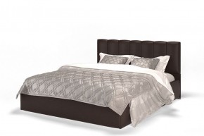 Кровать Элен 1600 + основание с ПМ (Лесмо brown) коричневый в Губахе - gubaha.ok-mebel.com | фото