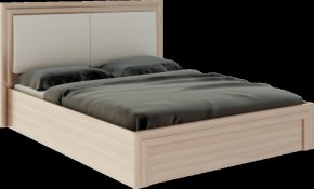 Кровать 1.6 Глэдис М32 с ПМ и мягкой частью (ЯШС/Белый) в Губахе - gubaha.ok-mebel.com | фото 1