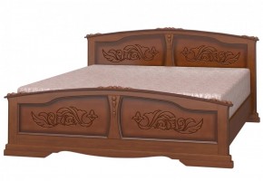 ЕЛЕНА Кровать из массива 1200 (Орех) в Губахе - gubaha.ok-mebel.com | фото