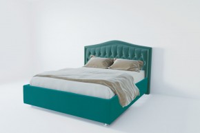 Кровать Калининград с ПМ 1600 (велюр бирюзовый) в Губахе - gubaha.ok-mebel.com | фото 2