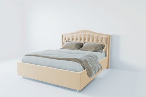 Кровать Калининград с ПМ 800 (экокожа бежевая) в Губахе - gubaha.ok-mebel.com | фото 2