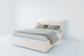 Кровать Калининград с ПМ 800 (экокожа белая) в Губахе - gubaha.ok-mebel.com | фото 2