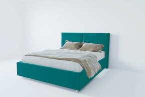 Кровать Корсика с ПМ 1600 (велюр бирюзовый) в Губахе - gubaha.ok-mebel.com | фото 2