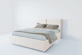 Кровать Корсика с ПМ 800 (экокожа белая) в Губахе - gubaha.ok-mebel.com | фото 2