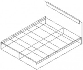 СОФИЯ Кровать КР 1400 (венге/дуб белфорт) щиты в Губахе - gubaha.ok-mebel.com | фото 2