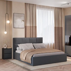 Кровать Линда КР-16 (Графит) 1600 в Губахе - gubaha.ok-mebel.com | фото 2