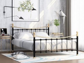 Кровать металлическая "Эльда" Черный/Золото в Губахе - gubaha.ok-mebel.com | фото