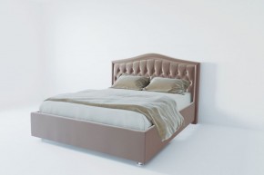 Кровать Нягань с ПМ 1200 (велюр серый) в Губахе - gubaha.ok-mebel.com | фото 2