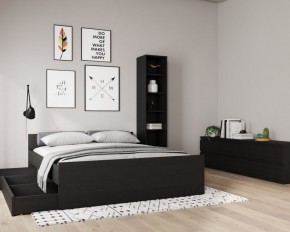 Кровать ОРИОН двухспальная с ортопедическим основанием 160х200, цвет Дуб Венге в Губахе - gubaha.ok-mebel.com | фото 3